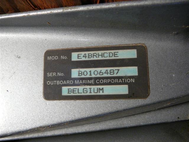 Evinrude Outboard Motor Year Serial Number