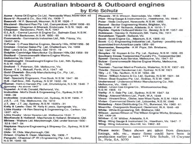 Australian made Marine Engines.