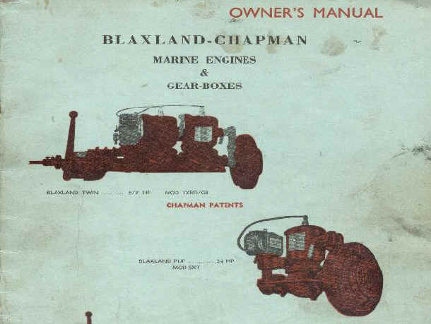 Blaxland - Chapman marine engine.