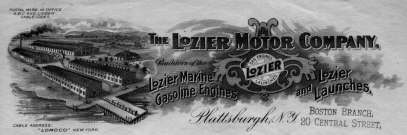 Lozier Motor Company, Plattsburgh, NY, Builder Marine Gasoline Engines and Lozier Launches